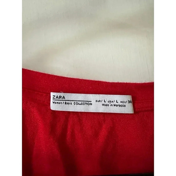 Zara Basic Women’s size Large red dress - Picture 5 of 6